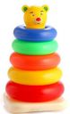 Stacking Colourful Teddy Rings for Growing Babies,Toddlers - 5 Rings...