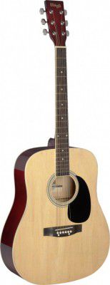 Stagg, Acoustic Guitar, Dreadnought, with Basswood Top -Natural SA20D NAT