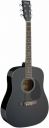 Stagg, Acoustic Guitar, Dreadnought, with Basswood Top -Black SA20D BLK...