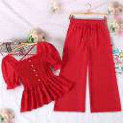 Stainland  Women Crepe Ethnic Top Palazzo Set