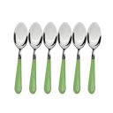 Stainless Steel Dinner Spoons - 6 Pcs - Multicolor...