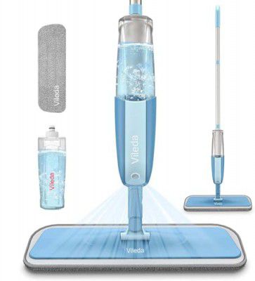 Stainless Steel Microfiber Floor Cleaning Spray Mop with Removable Washable Cleaning Pad