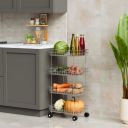 Stainless Steel Modern Kitchen Storage Rack -Trollye-4Lear...