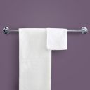 Stainless Steel Towel Rod for Bathroom – Wall Mounted, Rust-Resistant Towel Bar for Bath & Kitchen – Space Saving Modern Towel Holder (24 Inch - Chrome Finish, Pack of 1)...