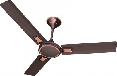 Standard Ameo 1200mm High Speed Decorative Ceiling Fan|Anti Dust|Energy Efficient BEE Star Rated (Espresso Brown- Metallic Brown, Pack of 1)