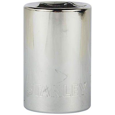 STANLEY 1-88-740 Chrome Vanadium Steel 6 Point Standard Socket 1/2 inch 18 mm Silver