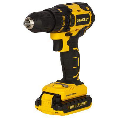 STANLEY SBD201D2K 18V13mm Li-ion Brushless Cordless Drill Machine Driver 