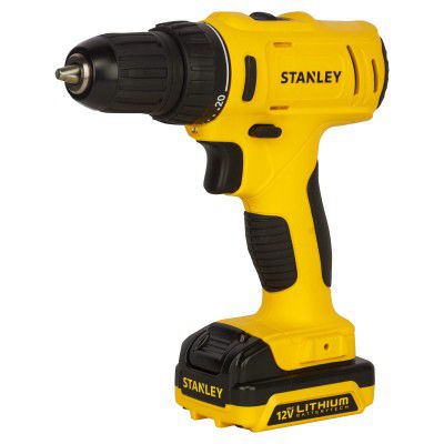 STANLEY SCD121S2K 10.8V,10mm Li-Ion Reversible Cordless Compact Drill Driver 