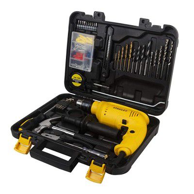 STANLEY SDH600KP-IN DIY 13 mm Hammer Drill Machine and Hand Tool Kit