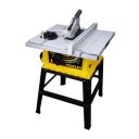 STANLEY SST1801 1800W 254mm Table Saw for Heavy-Duty Applications & Cutting Plywood, 150-hours Runtime, Compatible with 10” Cutting Blades(58 cm Length & 39 cm Width), 1 Year Warranty, YELLOW & BLACK...