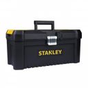 STANLEY STST75518-8 16'' Organised Heavy-Duty Portable Essential Toolbox with Top Lid & Removable Tray Compartment for Easy & Convenient Storage, Top Pad Lock Eye, 1 Year Warranty, 41x19.5x20 ...