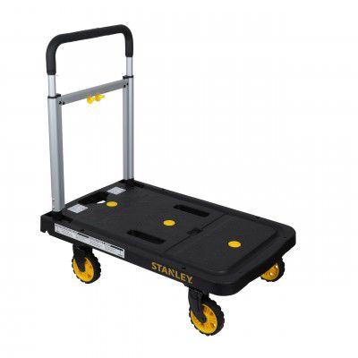 STANLEY SXWT-PC517-SP Flat-Folding Aluminium Platform Truck, 120kg Load Capacity