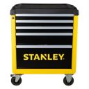 Stanley Workshop Trolley with 5 Drawers, Tool Trolley, Yellow/Black, Maximum Load 300 kg...