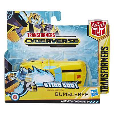 STAR WARS Transformers Cyberverse Action Attackers: 1-Step Changer Bumblebee Action Figure Toy
