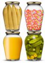 STAR WORK 1 Liters Mason Glass Jars with Lids | Airtight | Kitchen Container Set | Kitchen Accessories Storage Big Jar and Containers | Transparent Bottles | Bpa Free (1000ml/1kg, Set Of 4)...