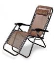 Star Work Zero Gravity Chair, Lawn Chair Recliner Lounge, Portable Camping Folding Beach Chair with Removable Pillow (Burgundy Pattern, Stainless Steel)...