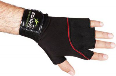 Star X Extra Soft Neoprene with Lycra Sports Gloves for Men and Women Riding Gloves  (Black)