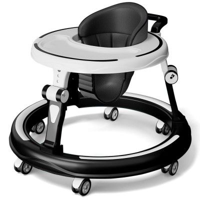 StarAndDaisy 360° Baby Walker Adjustable Height, Multi-Function Anti-Rollover Folding 6-24 Months