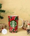 Starbucks 2021 Red Holiday Ceramic Coffee Mug  (355 ml)...