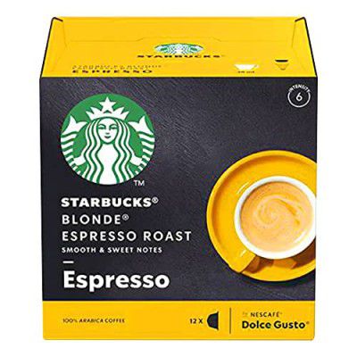 STARBUCKS Blonde Espresso Roast by Nespresso 12 x 53g Yellow Color Big
