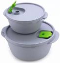 Starbust Plastic Utility Container - 2900 ml  (Pack of 2, Grey)...