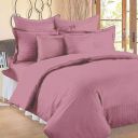 STARNSTYLE 400TC Microfiber Satin Stripe Cotton AC Comforter Set King Size Double Bed with 1 Flat bedsheet-90x100 inch and Two Pillow Covers II 4 pc Bedding Set for Home|Hotels| Aquamarine...