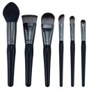 Start Makers Foundation Makeup Brushes Set Tool Black Lacquered Wood Handle Thick Copper Tube 6 Pcs Makeup Brush...