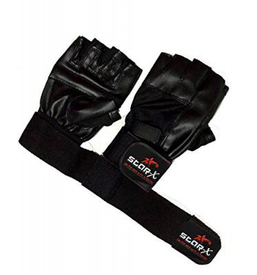 Starx Gg290 Foam Gym Gloves, Adult (Black)