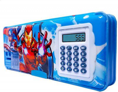 Stationery Pencil Box with Calculator,