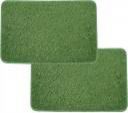 STATUS Artificial Grass Door Mat  (Green, Small, Pack of 2)...