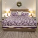 Status Contract -2024 Cotton Rich Double Bedsheet with 2 Pillow Covers for Bed Room, Home, Hotel-120 GSM (D4)...