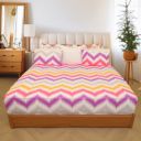 Status Contract -2024 Cotton Rich Double Bedsheet with 2 Pillow Covers for Bedroom...
