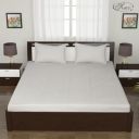 Status Contract -2025 Cotton Rich Double Bedsheet with 2 Pillow Covers for Bed Room, Home, Hotel-120 GSM (D13)...