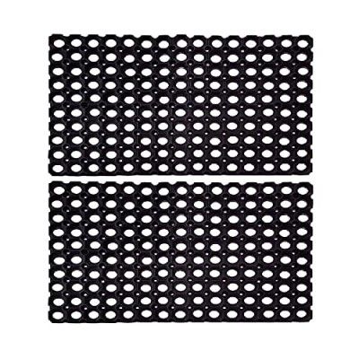 Status Contract Anti Slip Front Door Mat |(41x61cm) Living Room Rug (Black)