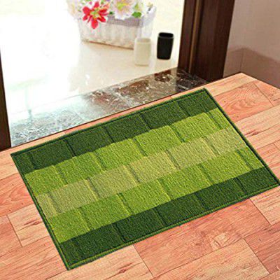 Status Contract Anti Slip Front Door Mat|(38x58cm) Office, Bedroom & Kitchen| (Green)