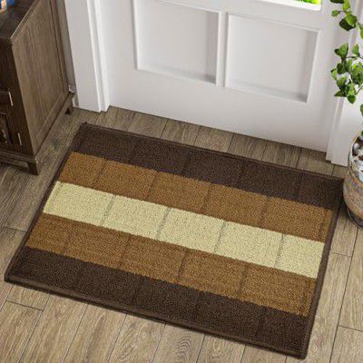 Status Contract Anti Slip Front Door Mat|(38x58cm) Living Room Rug