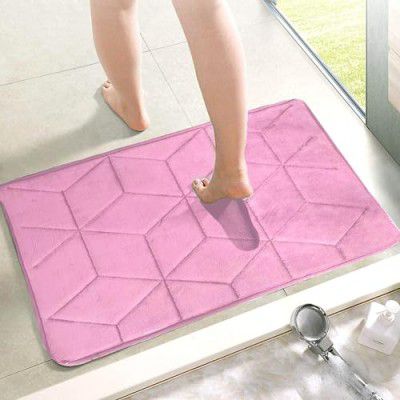 Status Contract Anti Slip Mat for Bathroom Floor | 16"x24" Memory Foam Bathroom Mats