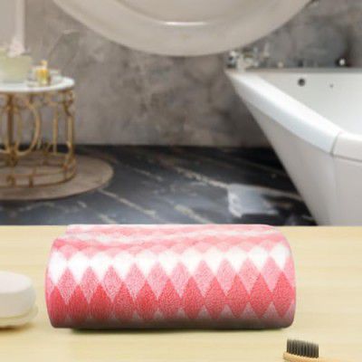 Status Contract Bath Towels |(70 x140 cm) Coral Fleece Quick Dry Towel | Super Absorbent & Soft | Luxury Bath Towels with Hook | Lightweight Travel Towel | Microfiber Hair Towel for Men & Women |(Red)