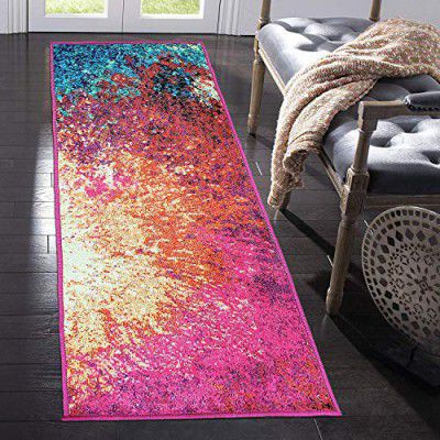 Status Contract Cotton Rich Double Bedsheet with 2 Pillow Covers for Bed Room, Home, Hotel-120 GSM (Runner)