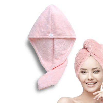 Status Contract Head Towel | Standard Size Microfiber Quick Dry Towel -Pack of 2 (Pink)