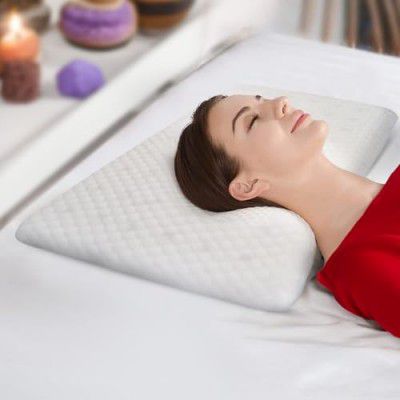 Status Contract Memory Foam Pillows | (52 x33 x4 cm) Cotton Pillow for Kids