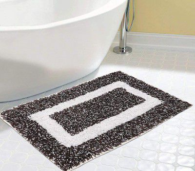 Status Contract Microfiber Soft and Super Absorbent Door Mat/Bath Mat (15 x 23 Inch) (1, Brown)
