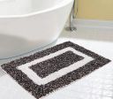 Status Contract Microfiber Soft and Super Absorbent Door Mat/Bath Mat (15 x 23 Inch) (1, Brown)...