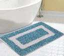 Status Contract Microfiber Soft and Super Absorbent Door Mat/Bath Mat (15 x 23 Inch) (1, Blue)...