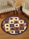 Status Contract Nylon Floor Round Carpet Mats for Living Room, Dining Room, Bathroom, Hall, Restaurant with Anti Skid Backing (30 x 30 inches)...
