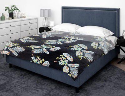 Status Contract Premium Flannel Double Bed Travel Flannel - Luxury Top-Sheet (200 X 235 cm, Multicolour) (Design-33)