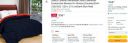 Status Contract Reversible Solid Comforter Double Bed Blanket for Winter -220 x 215 cm (Dark Blue-Red)...