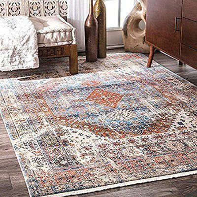 Status Contract Rugs for Living Room|(3x5ft) Printed Carpet for Living Room Decor|Anti Skid Backing Home Essentials (Vintage 413)