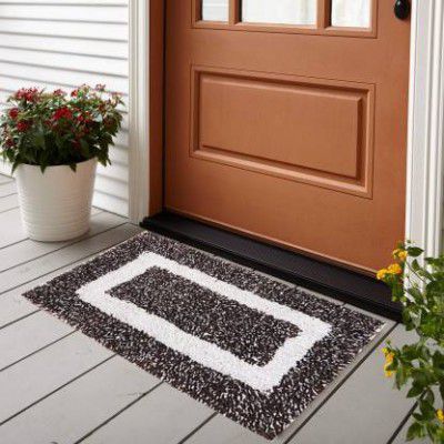 Status Cotton Door Mat  (Brown, Medium)