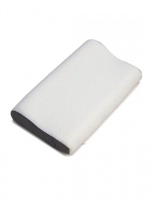 Status White and Black Contour Memory Foam Filled Polyester Pillow-50 CM X 30 CM X 10 CM